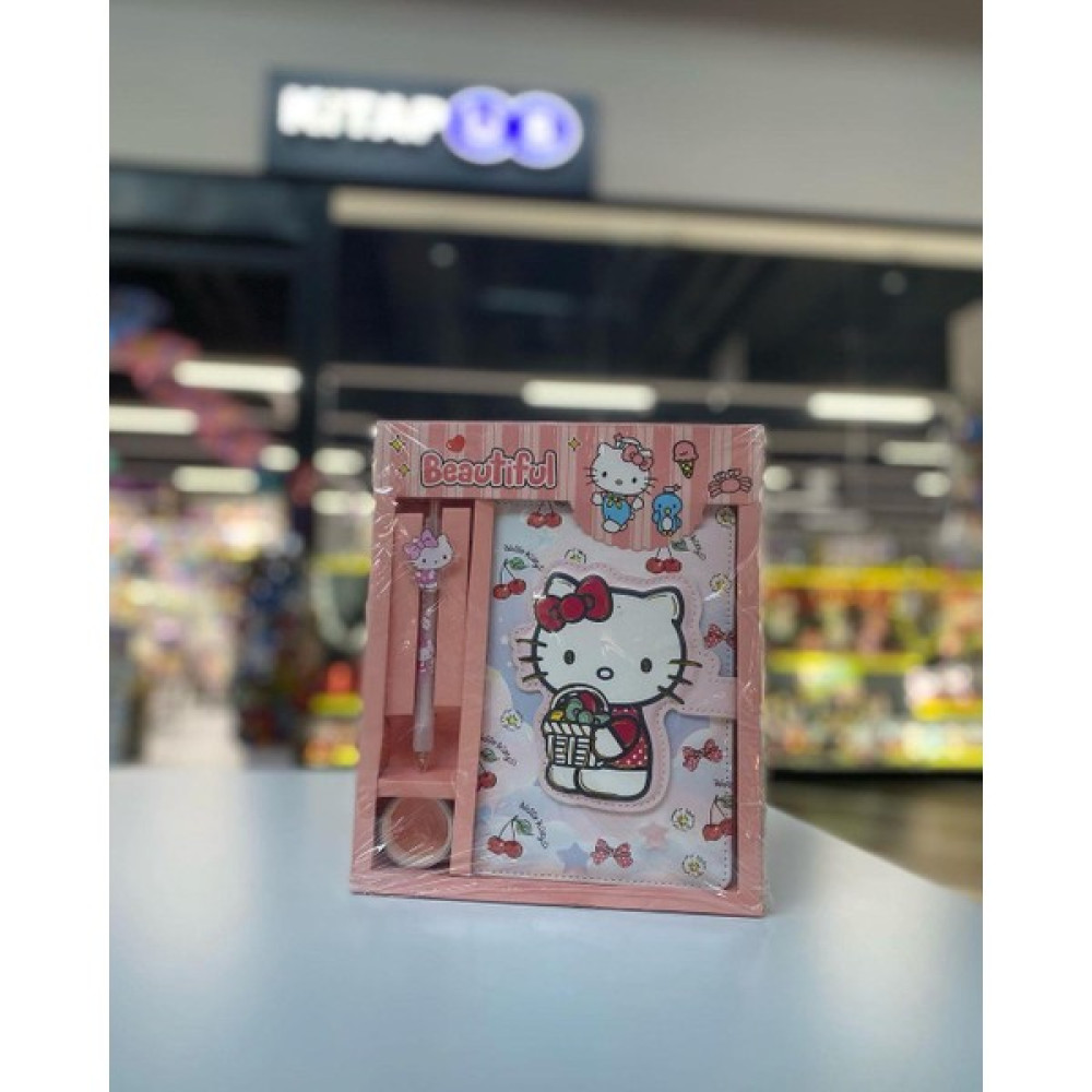Sanrio Hello Kitty Defter Kalem Bant Set 2 - Şeffaf Pembe - 1 Adet Not Defteri & Bloknot Fiyatı