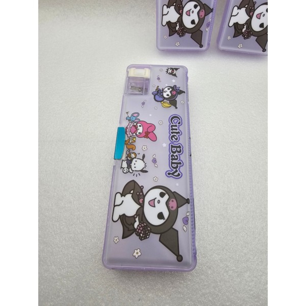 Sanrio Kuromi Çift Kapaklı Çift Kalem Tıraşlı Lüx Kalemlik Okul Öncesi Sevimli Hediyelik 1ADET Kalemlik (Kalem Kutusu) Fiyatı