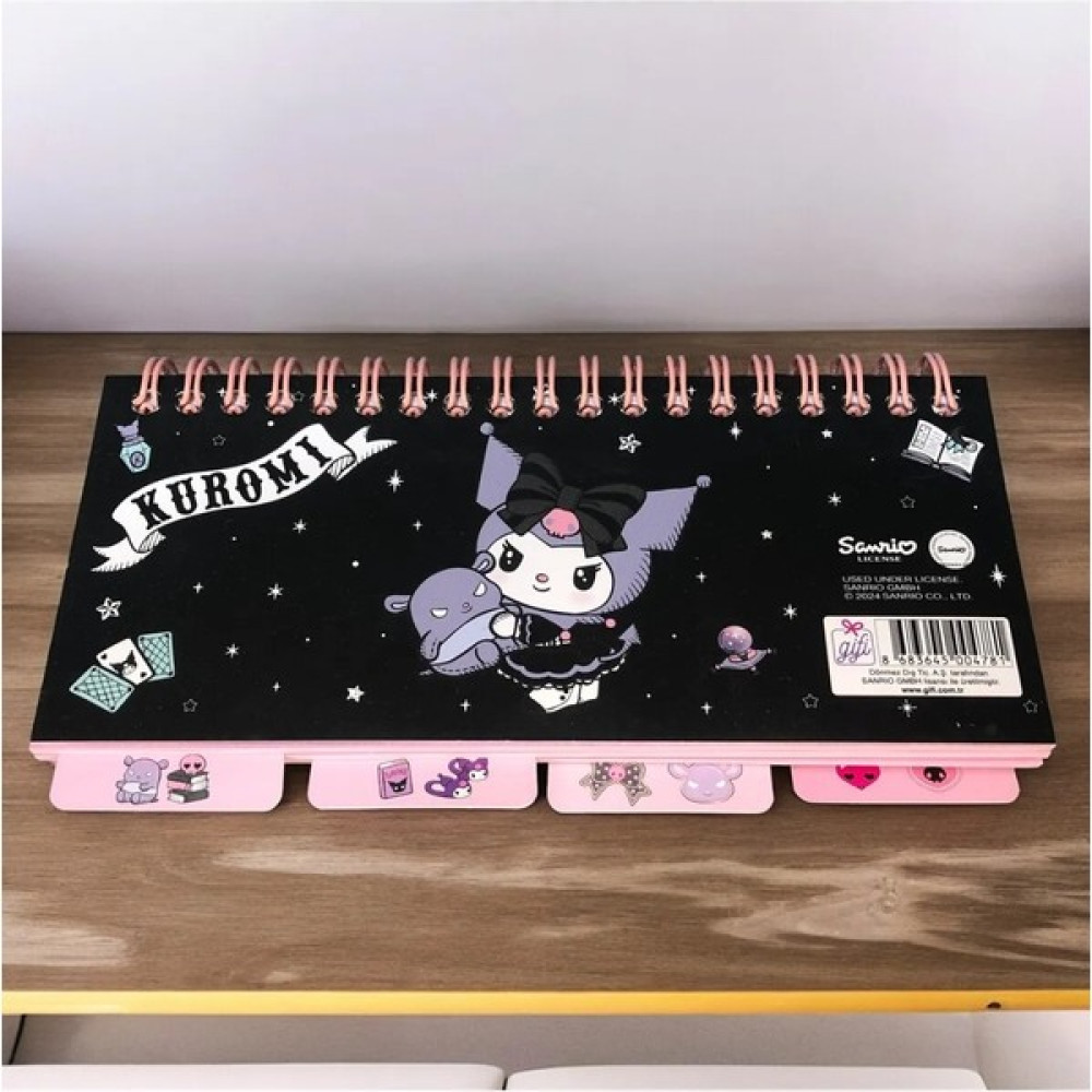 Sanrio Kuromi My Melody Cinnamoroll Not Defteri Planlayıcı Fihristli - MODEL-1 Not Defteri & Bloknot Fiyatı