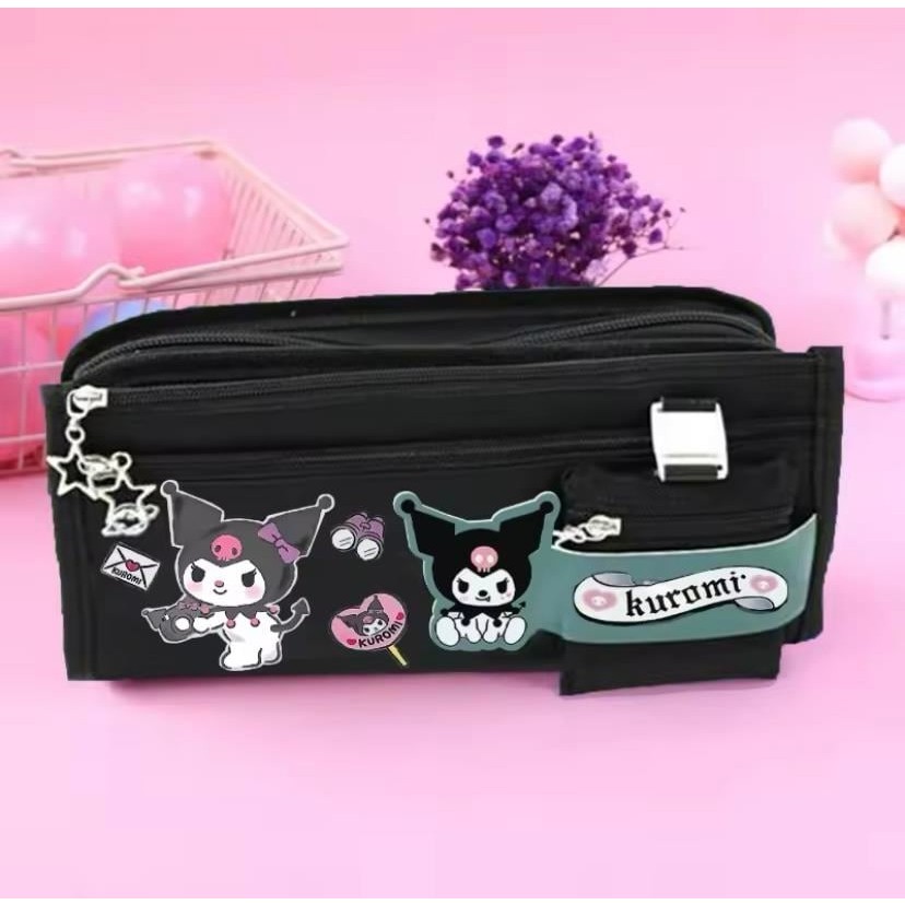 Sanrio Siyah Kuromi Çok Fonksiyonlu Geniş Kapasiteli Kalemlik Kalem & Yazı Gereçleri Fiyatı