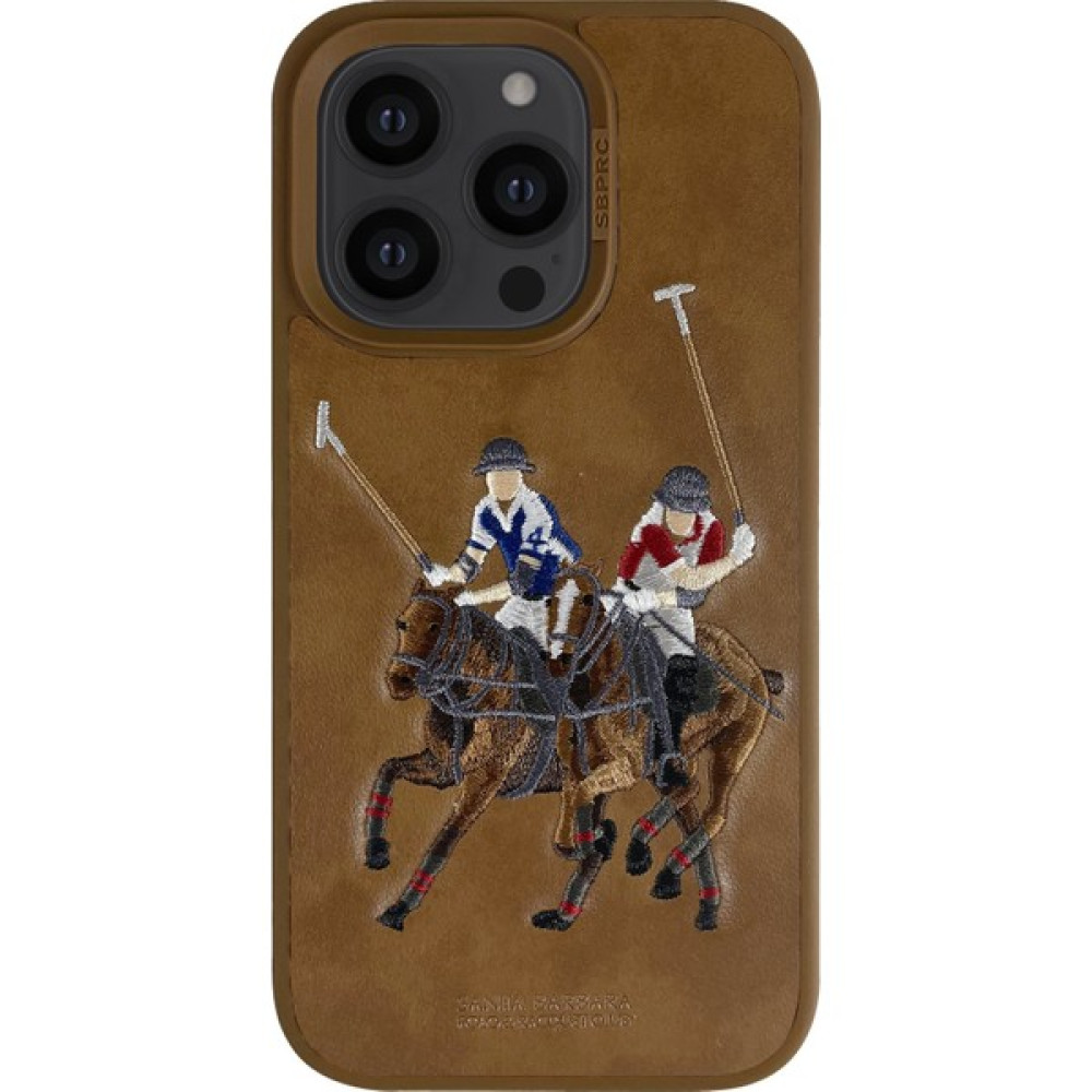 Santa Barbara Polo Racquet Club Iphone 14 Pro Max Jockey Deri Kapak - Kahverengi Cep Telefonu Kılıfı Fiyatı