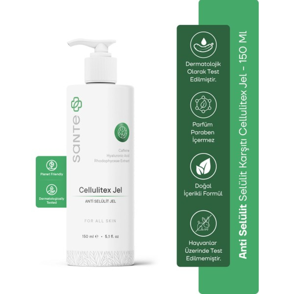 Sante Plus Cellulitex Jel Anti Jeli 150 ml Vücut Sıkılaştırıcı ve İncelticiler Fiyatı