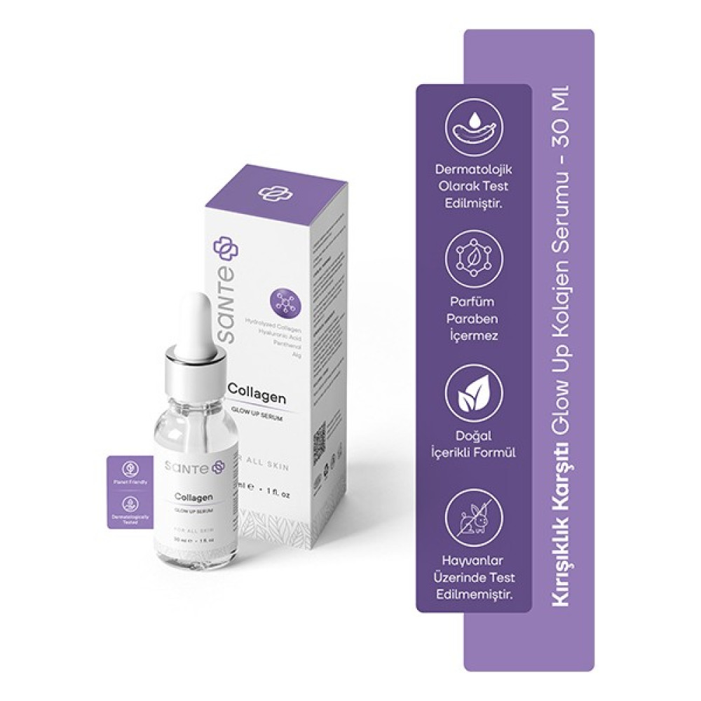 Sante Plus Glow Up Collagen Serumu 30 ml Anti-Aging / Yaşlanma Karşıtı Fiyatı