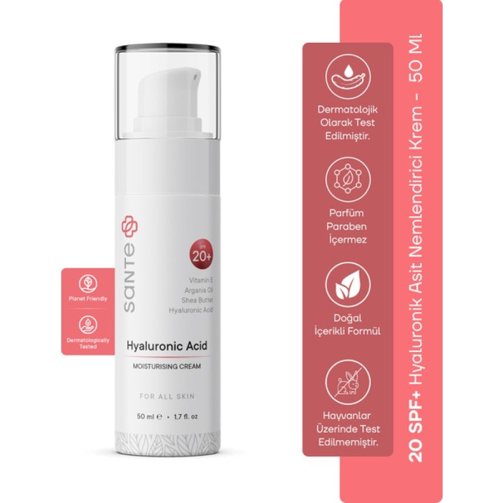 Sante Plus Su Bazlı Nemlendirici SPF20 50ML Nemlendiriciler Fiyatı