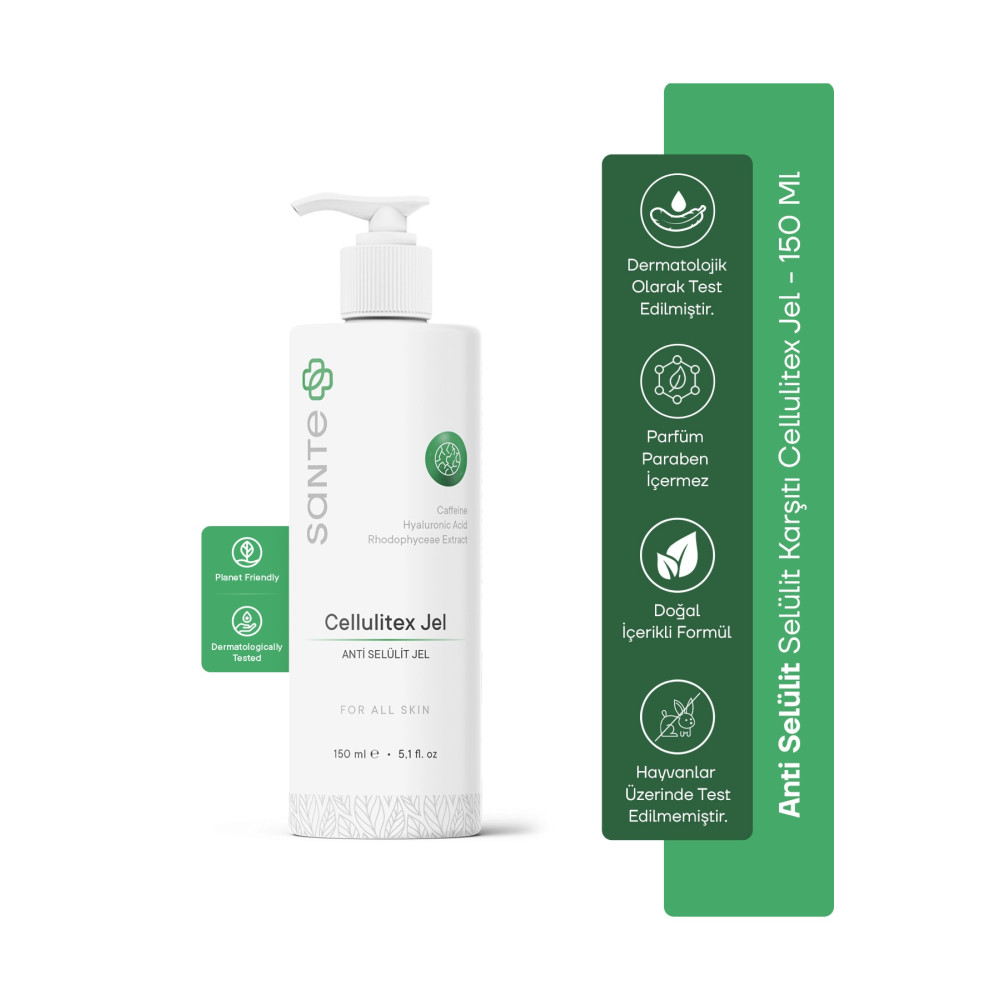 SantePlus Cellulitex Jel Sıkılaştırıcı Ve Yağ Yakıcı Anti Selülit Jeli 150 Ml Selülit Önleyici ve Gidericiler Fiyatı