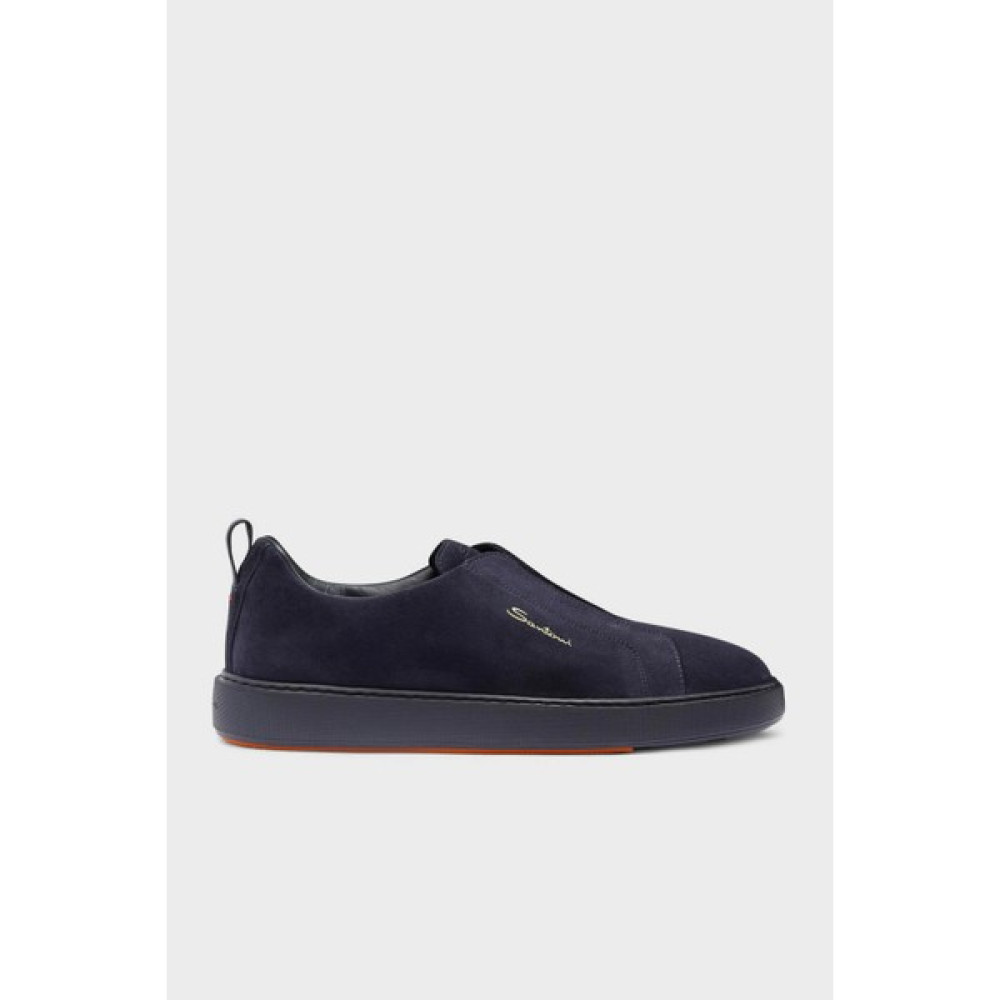 Santoni % 100 Deri Süet Slip-On Sneaker Ayakkabı Erkek Ayakkabı MBCD21995OCATSEYU60 Erkek Ayakkabıları Fiyatı