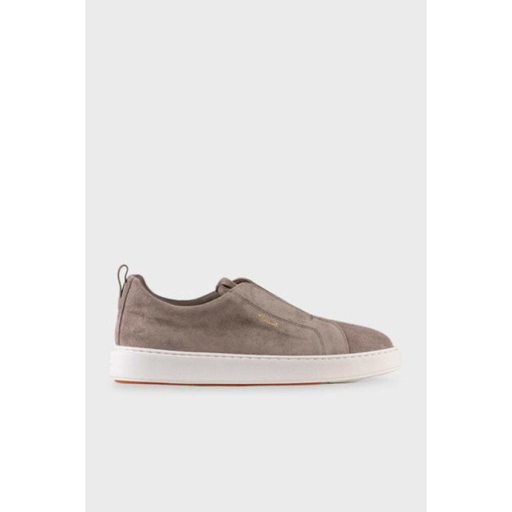 Santoni Deri Süet Slip-On Sneaker Ayakkabı Erkek Ayakkabı MBCD21959BARTSEYM45 Erkek Ayakkabıları Fiyatı