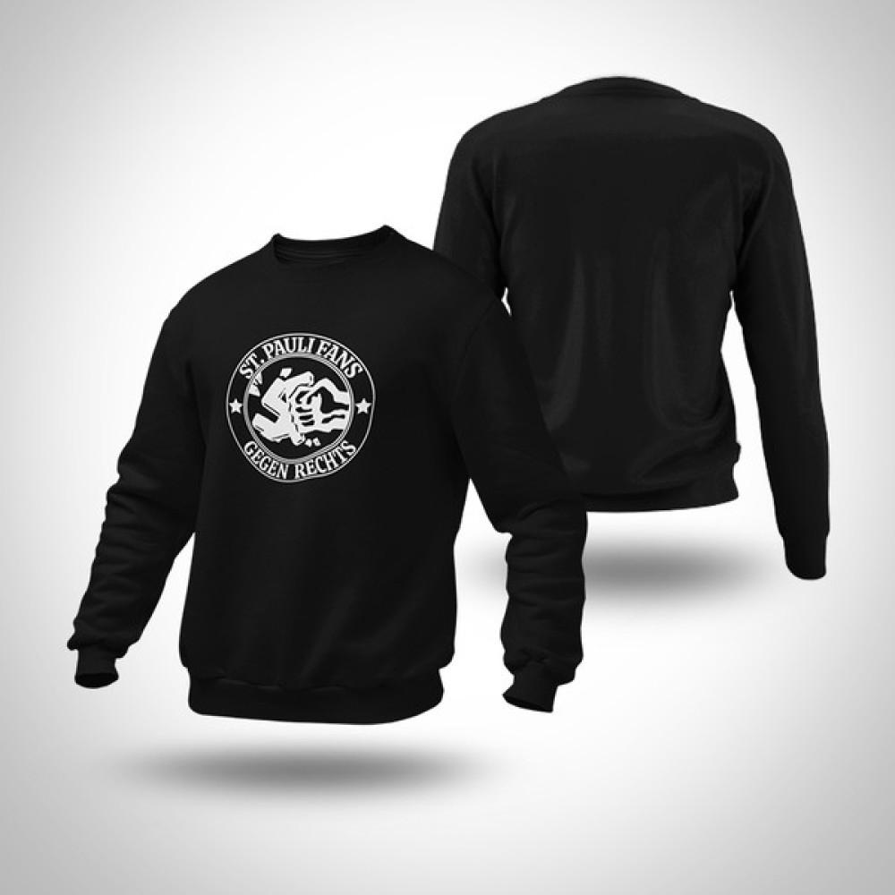 Santraway Design Stpauli Gegen Rechts Sweatshirt Erkek Sweatshirt Fiyatı