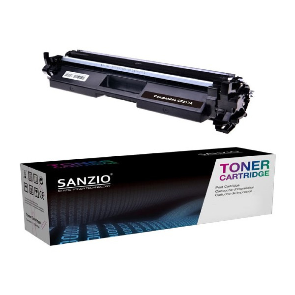 Sanzio HP Laserjet Pro CF217A 17A Çipsiz M102W Mfp M130A Muadil Toner 1600 Sayfa Siyah Tonerler Fiyatı
