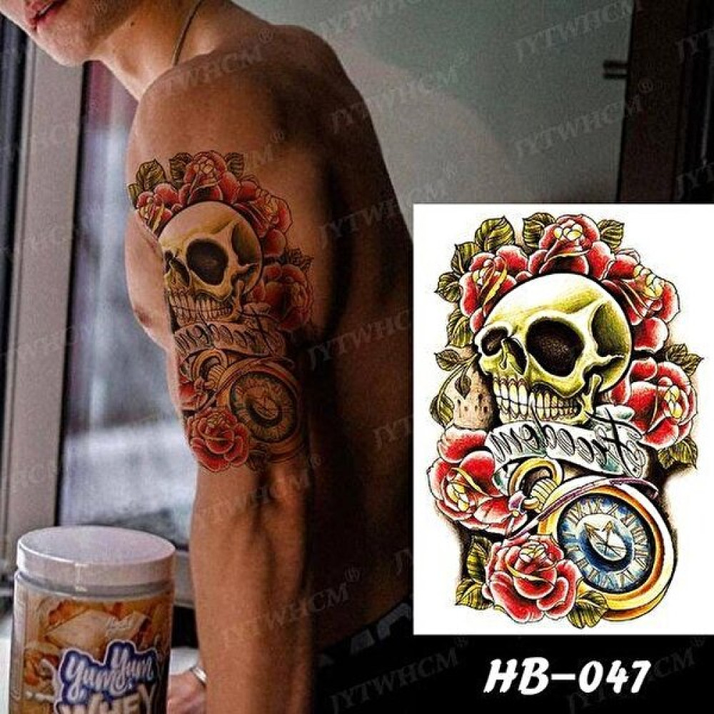Şapkadan Kurukafa Geçici Dövme Tattoo Altın, Takı & Aksesuar Fiyatı