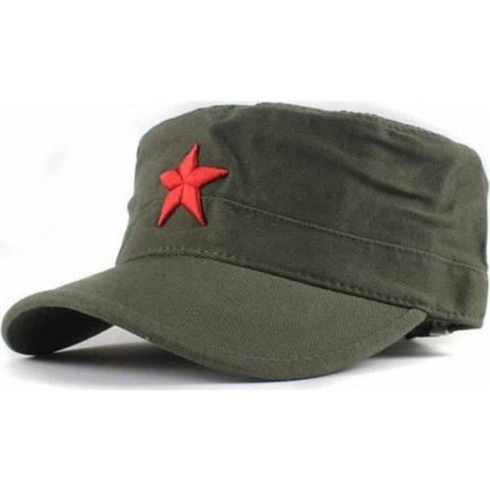 Şapkadan Yıldızlı Fidel Castro Che Guevara Şapkası Yeşil Renk Kadın Şapkası Fiyatı