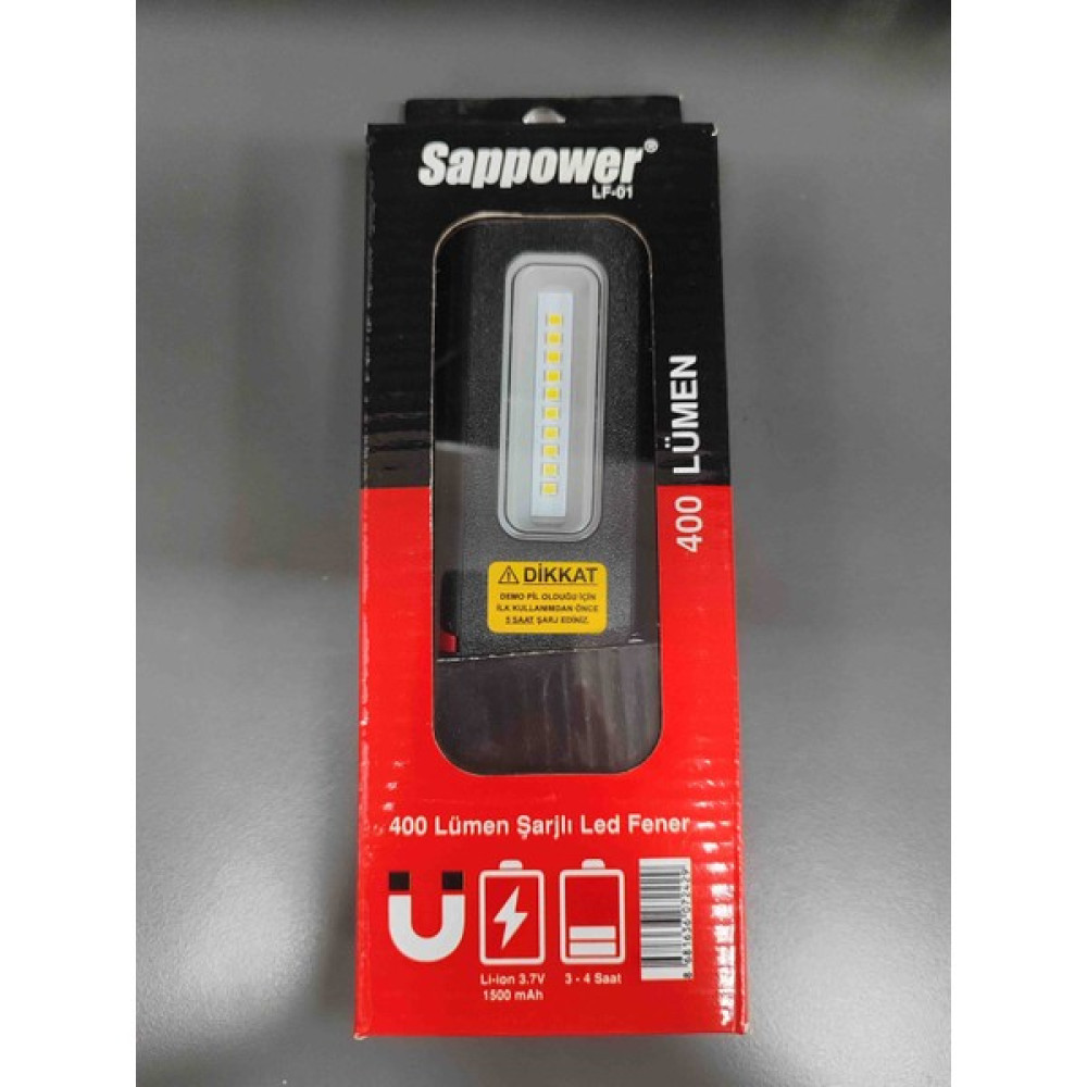 Sappower Lf-1 400 Lümen Şarjlı LED Fener Dış Mekan Aydınlatma Fiyatı