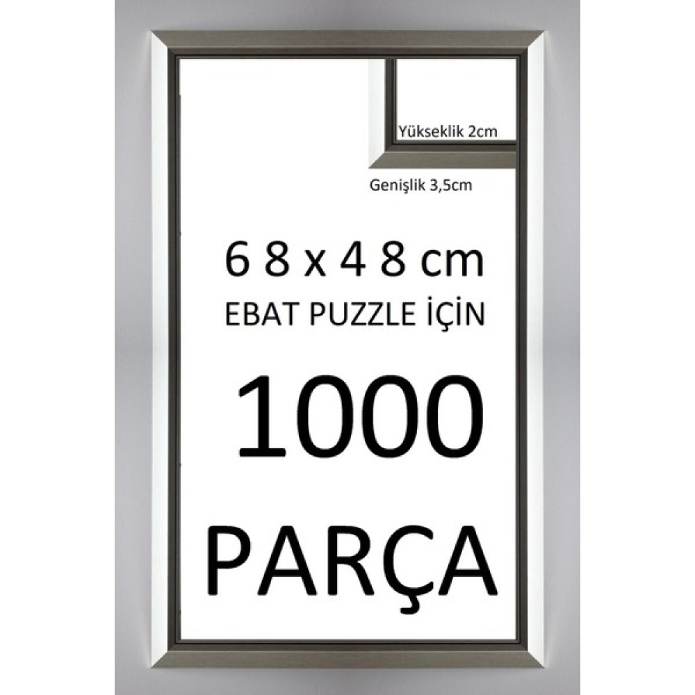 Sar Plus Gümüş 1000 Parça 68X48CM Ebatında Puzzle Çerçevesi Puzzle & Aksesuarları Fiyatı