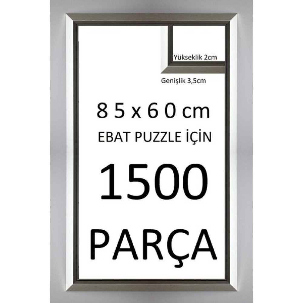 Sar Plus Gümüş 1500 Parça 85X60 Ebatında Piramit Modeli Puzzle Çerçevesi Puzzle & Aksesuarları Fiyatı