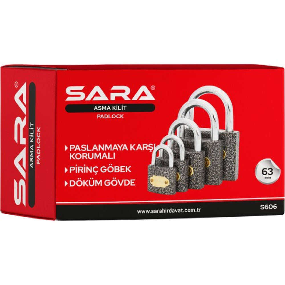 Sara Pro Gri Asma Kilit - 1 Adet - 25mm Oto, Bahçe, Yapı Market Fiyatı