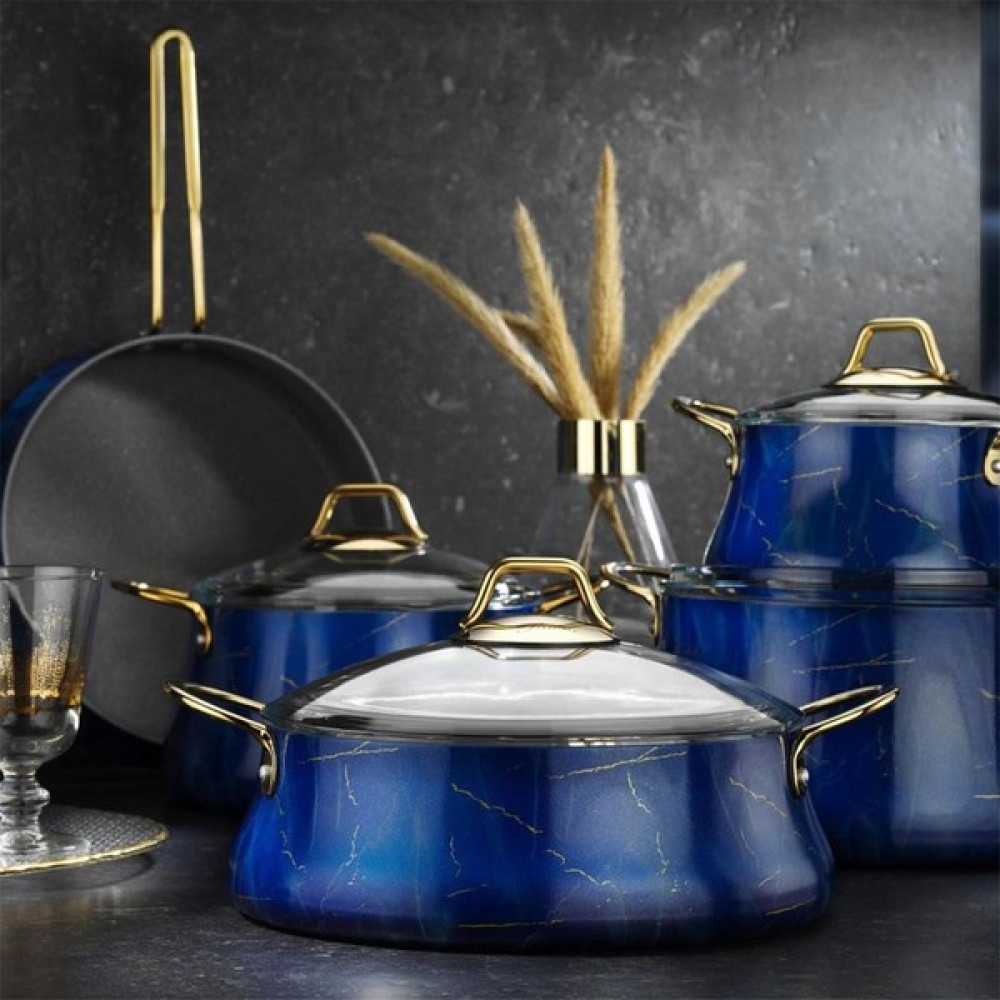 Sarac Home Brioni Marble Tencere Seti 9 Parça Oto Boyaları Fiyatı