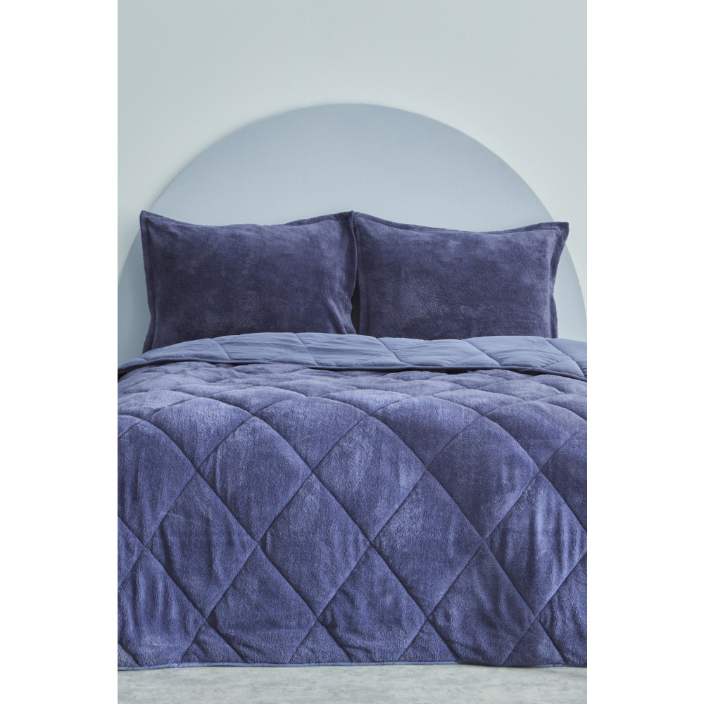 Sarah Anderson Cornelia Sherpa Çift Kişilik Comfort Set Indigo Yatak Seti / Uyku Seti Fiyatı