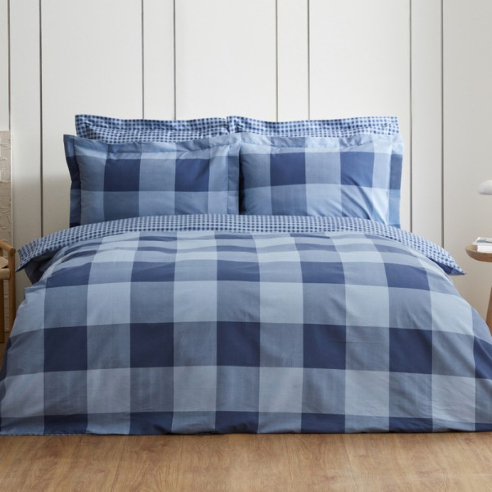 Sarah Anderson York Tek Kişilik Nevresim Takımı İndigo - Mavi - 160 x 220 cm Nevresim Takımı Fiyatı