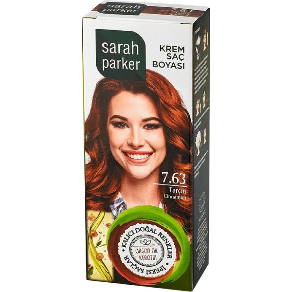 Sarah Parker Tarçın Krem Saç Boyası 7.63 - Tarçın Bakır Oto Boyaları Fiyatı