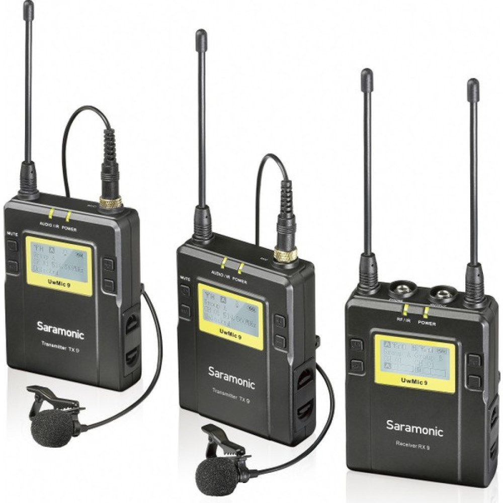 Saramonic UwMic9 TX9+TX9+RX9 Kit2 UHF Kablosuz Yaka Mikrofonu Video Kamera Aksesuarları Fiyatı