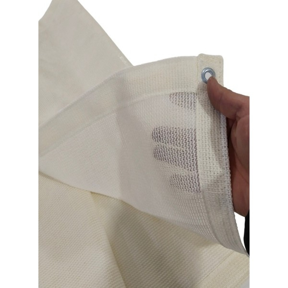 Saran Branda Balkon Demiri Perdesi Korkuluk Perdesi Çit Brandası Gizleme Ağı Jüt Tül Gölgelik - 80 x 100 cm - Bej - Krem Fon Perde Fiyatı
