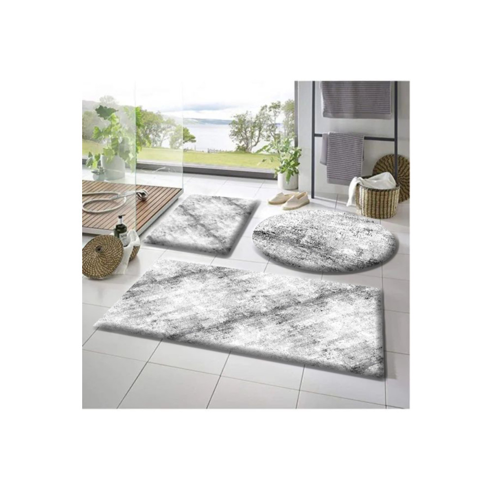 Sarar Balat Halı Banyo Paspası 3 lü 50x50(yuvarlak ) 50x60 ve 50x90 Peluş Banyo Paspası Banyo Tekstili Fiyatı