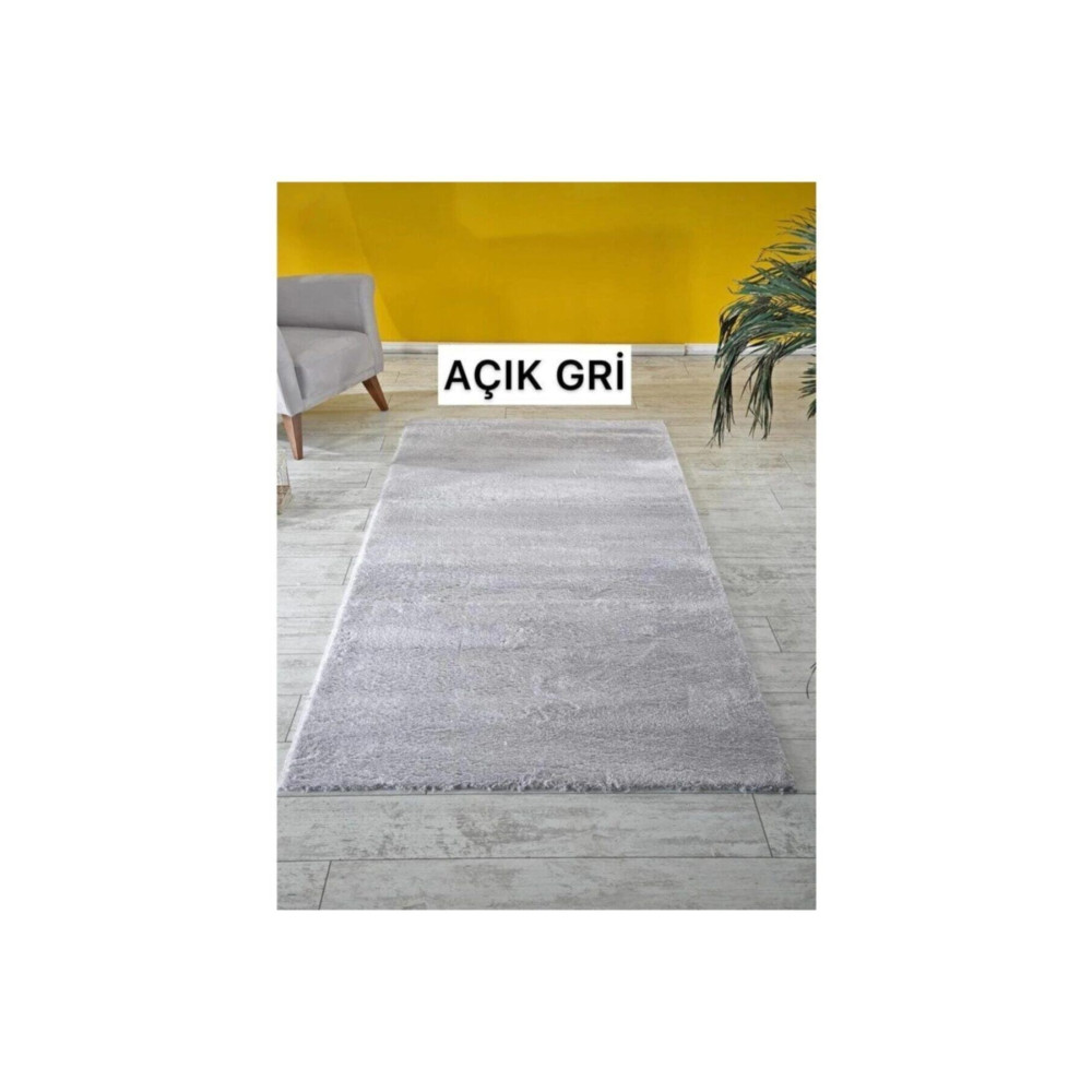Sarar Dream House Peluş Halı Yumuşak Açık Gri 160 x 700 Beden Kilim Fiyatı