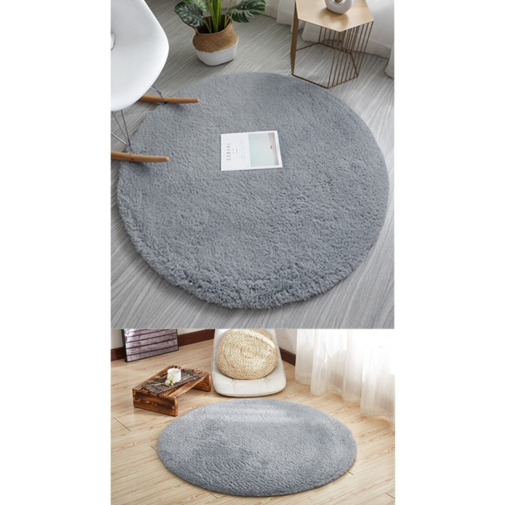 SARAR HALI Sürpriz Ev Tekstil Yuvarlak Post Antrasit Gri Peluş Yıkanabilir Halı 120 x 120 Beden Kilim Fiyatı