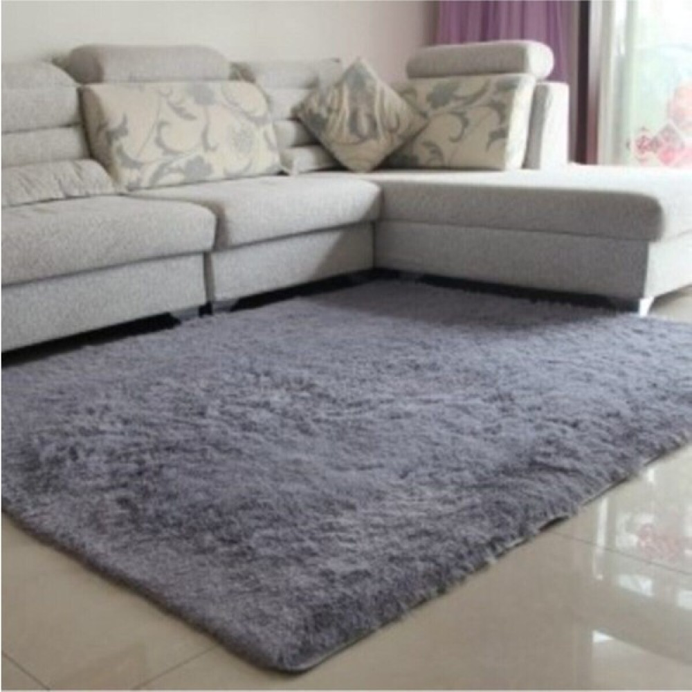 Sarar Post Peluş Antrasit Kaymaz Taban Halı - Yolluk Özel Ölçü Kesme - 100 x 200 cm Salon Halısı Fiyatı