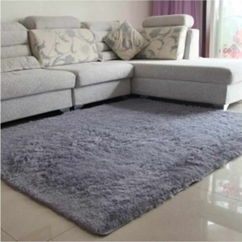 Sarar Post Peluş Antrasit Kaymaz Taban Halı - Yolluk Özel Ölçü Kesme - 80 x 300 cm Salon Halısı Fiyatı