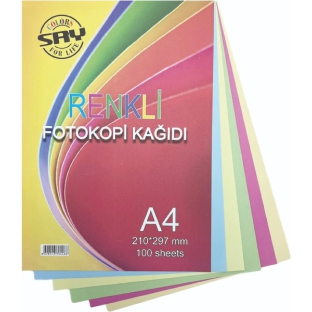 Saray A4 Renkli Fotokopi Kağıdı 100'lü Fotokopi Kağıdı Fiyatı