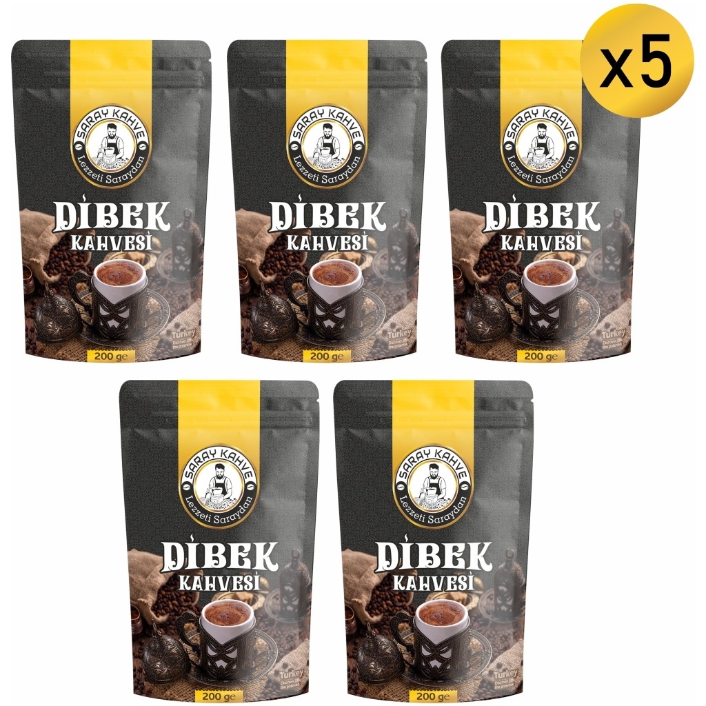 Saray Kahve Dibek Kahvesi 5'li x 200 gr - 1 kg Diğer Fiyatı
