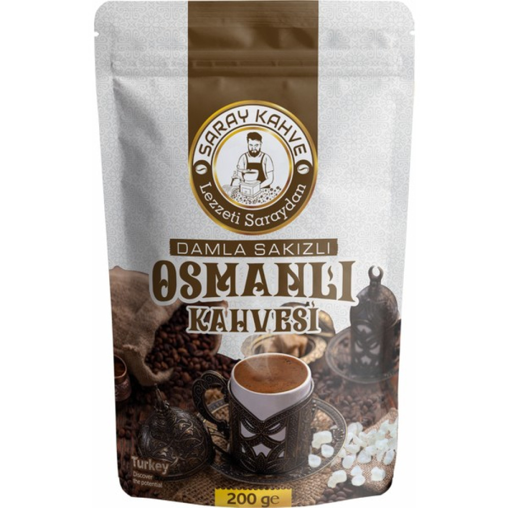 Saray Kahve Saray Damla Sakızlı Osmanlı Kahvesi 200Gr - Türk Kahvesi - 1 Paket Kahve Fiyatı