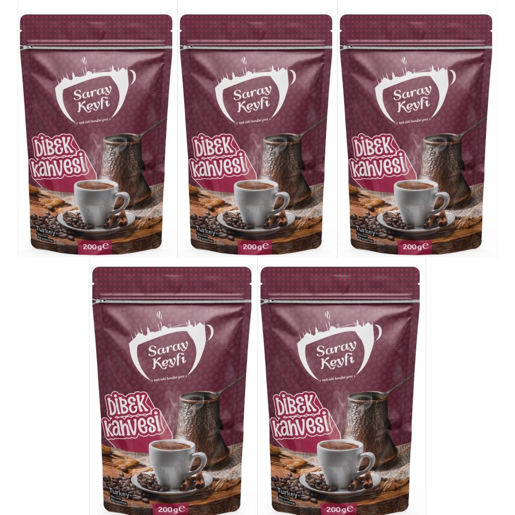Saray Keyfi Dibek Kahvesi 200 gr 5 Adet - 1 kg Diğer Fiyatı