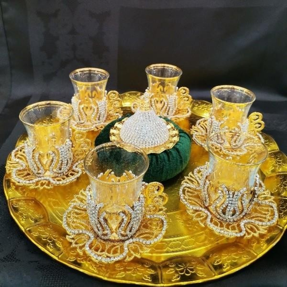 Saray Ottoman Çay Bardağı Nescafe Bardağı Sade Taş Osmanlı Sarı - 330 ml - 1 Adet Fincan / Bardak / Kahve Takımı Fiyatı