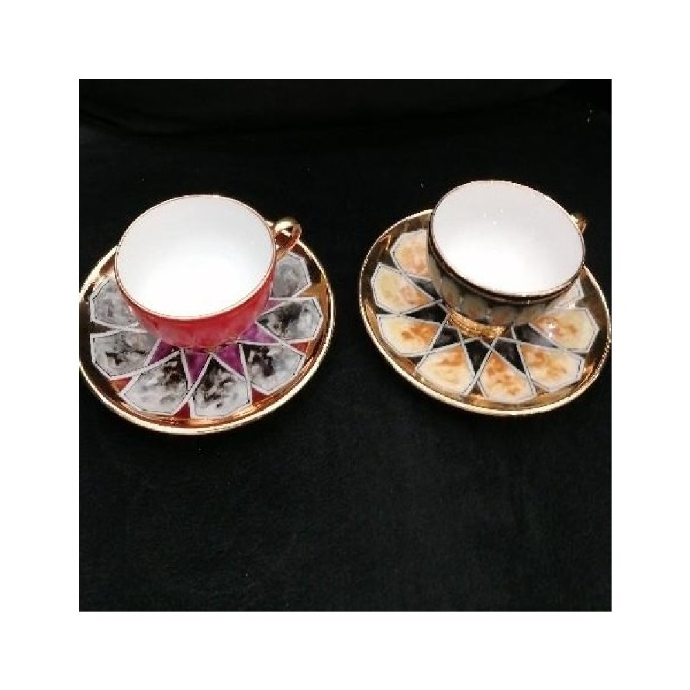 Saray Ottoman Güneş Türk Kahve Fincan Takımı - 1 Adet - Renkli - 330 ml Fincan / Bardak / Kahve Takımı Fiyatı