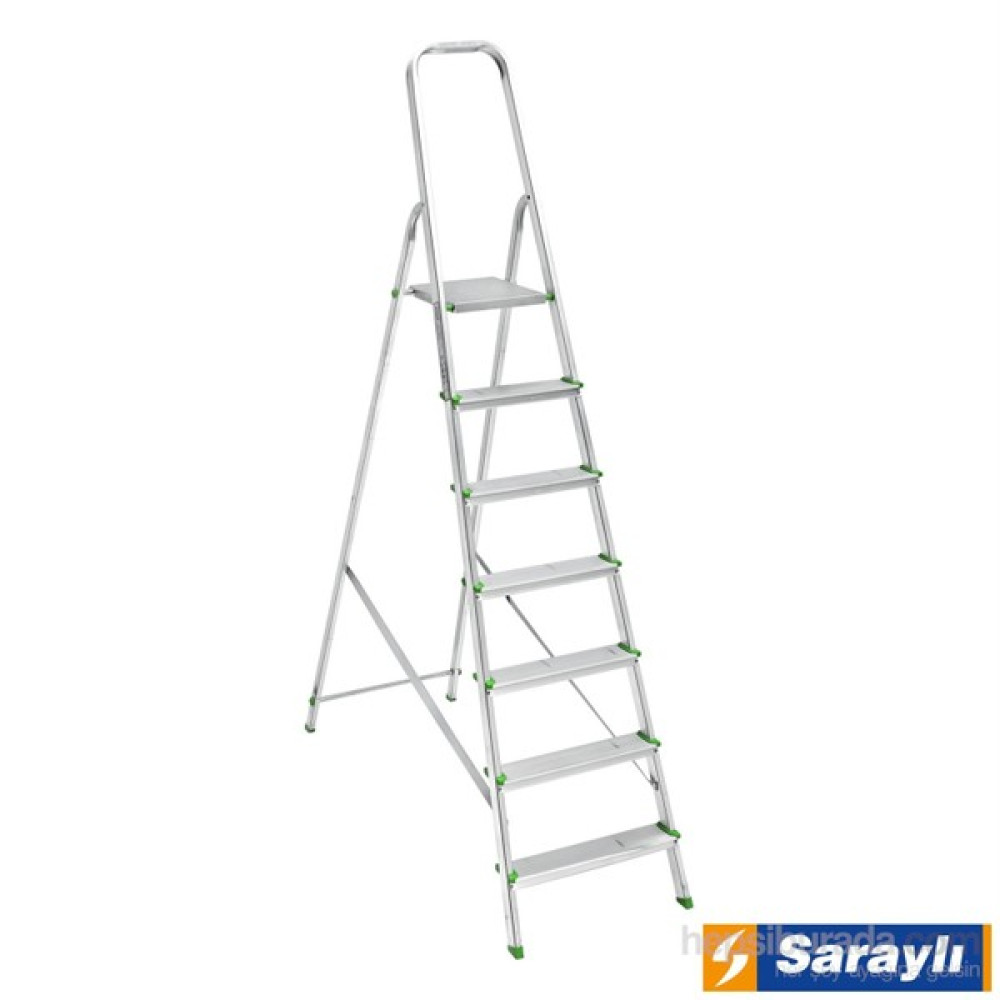 Saraylı Alüminyum Merdiven (6+1) 7'Li Nalburiye & Hırdavat Fiyatı