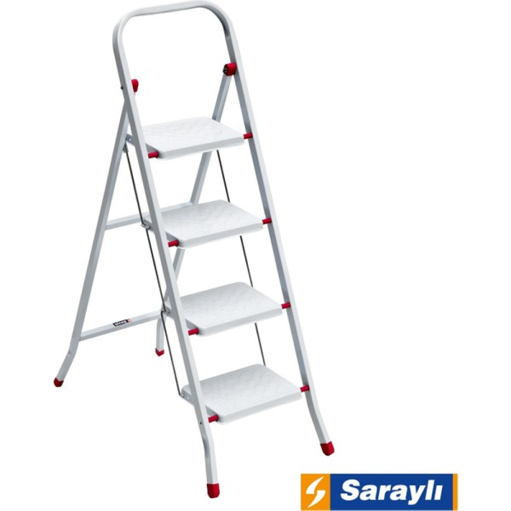 Saraylı Pratik Metal Merdiven 4 Basamaklı Nalburiye & Hırdavat Fiyatı