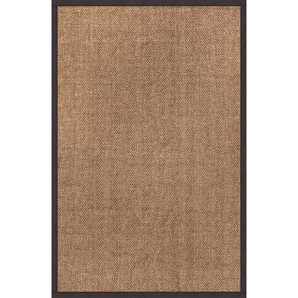 Saraz Halı 0503-ANTRASIT Kumaş Bordür Sisal Halı Kilim Hav Toz Vermez Kolay Temizlenen Hasır Kilim - 100 x 350 cm - Bej - Antrasit Salon Halısı Fiyatı