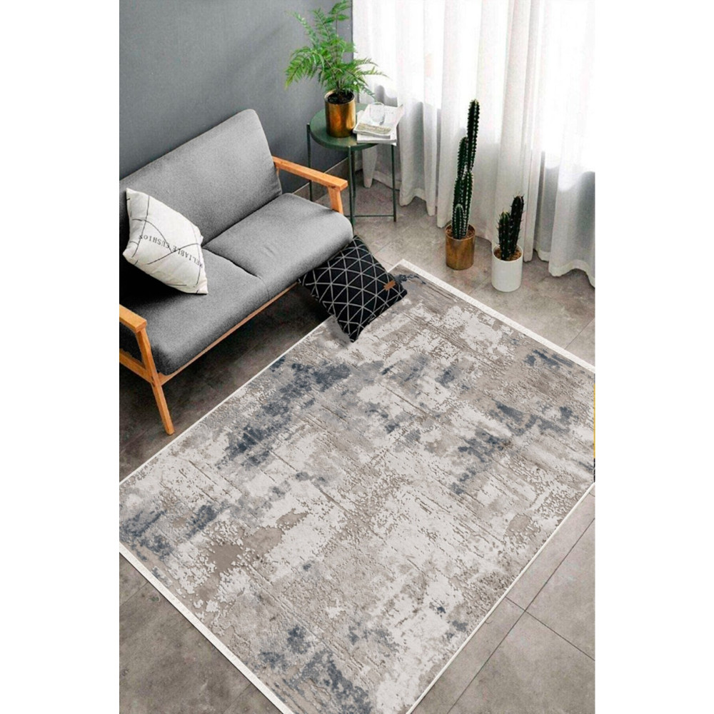 SARAZ HALI Dijital Baskı Yıkanabilir Kaymaz Taban Dedoratif Ince Salon Halısı Mutfak Halısı Ve Yolluk MAVİ 120 x 300 Beden Kilim Fiyatı