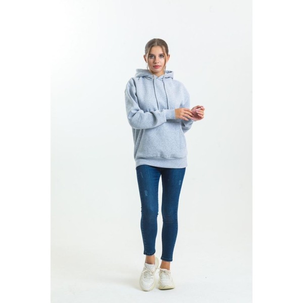 Sarcha Oversize Kadın Şardonlu Gri Sweatshirt Bayan Sweatshirt Fiyatı