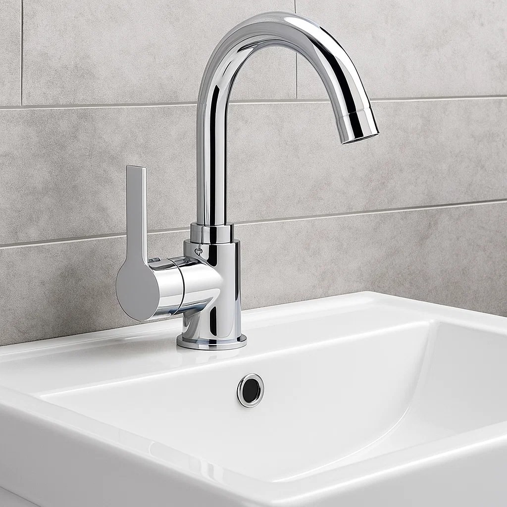 Sardıcı Lavabo Batarayası Çift Su Girişli Gümüş Renkli Modern Tasarım Özellikli Diğer Fiyatı