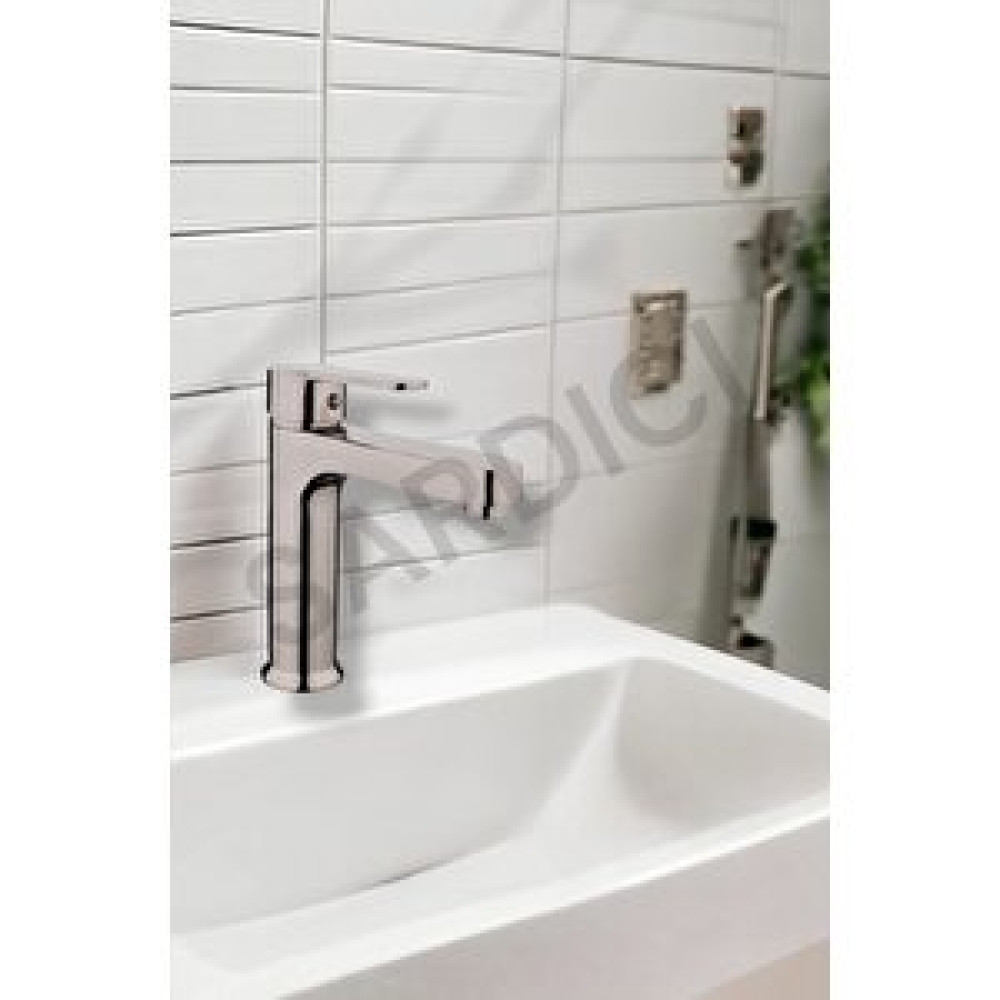 Sardıcı Sante Gri Lavabo Bataryası Çift Su Girişli 5 Yıl Garantili Bataryalar Fiyatı