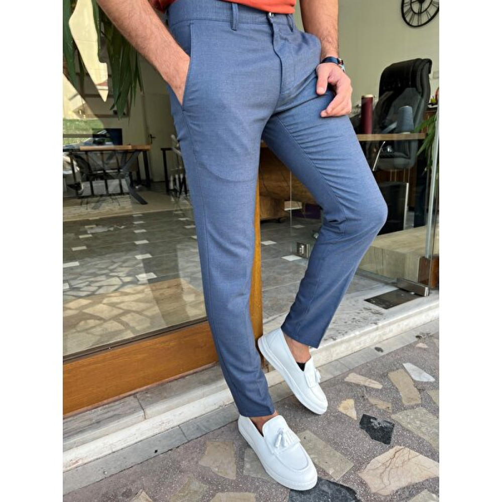 Sardınelli Pitikareli Slim Fit Yan Cepli Kumaş Pantolon Erkek Pantolon Fiyatı