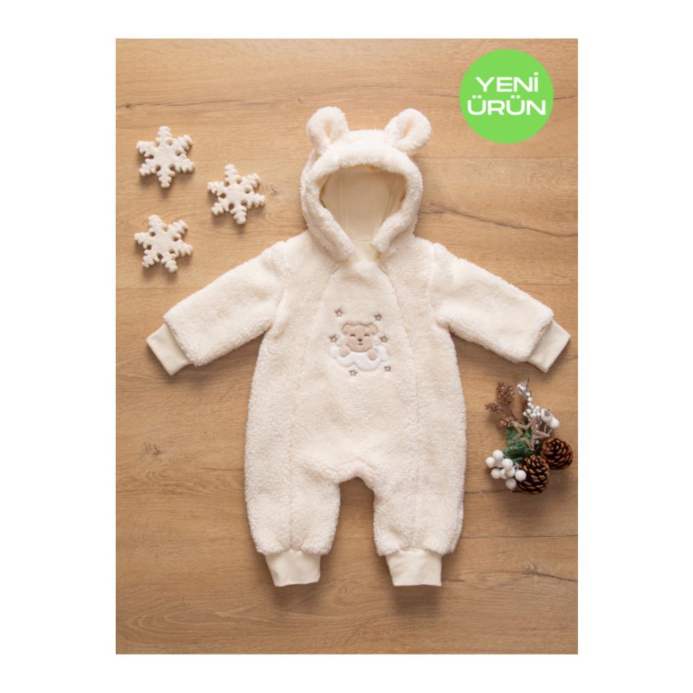 Sarebaby Pofuduk Serisi Kışlık Bebek Uyku Tulumu %100 Doğal Pamuk Astarlı Özel Kumaş Unisex 2.0 Tog 0-6 Ay Beden Bebek Tulumu Fiyatı