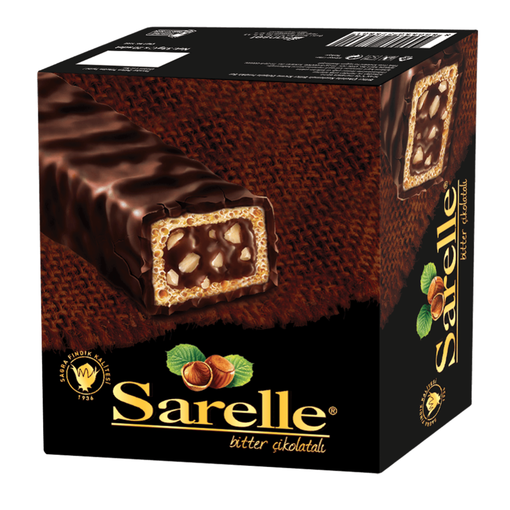Sarelle Bitter Dolgulu Gofret 33 g 20'li Çikolata ve Gofret Fiyatı