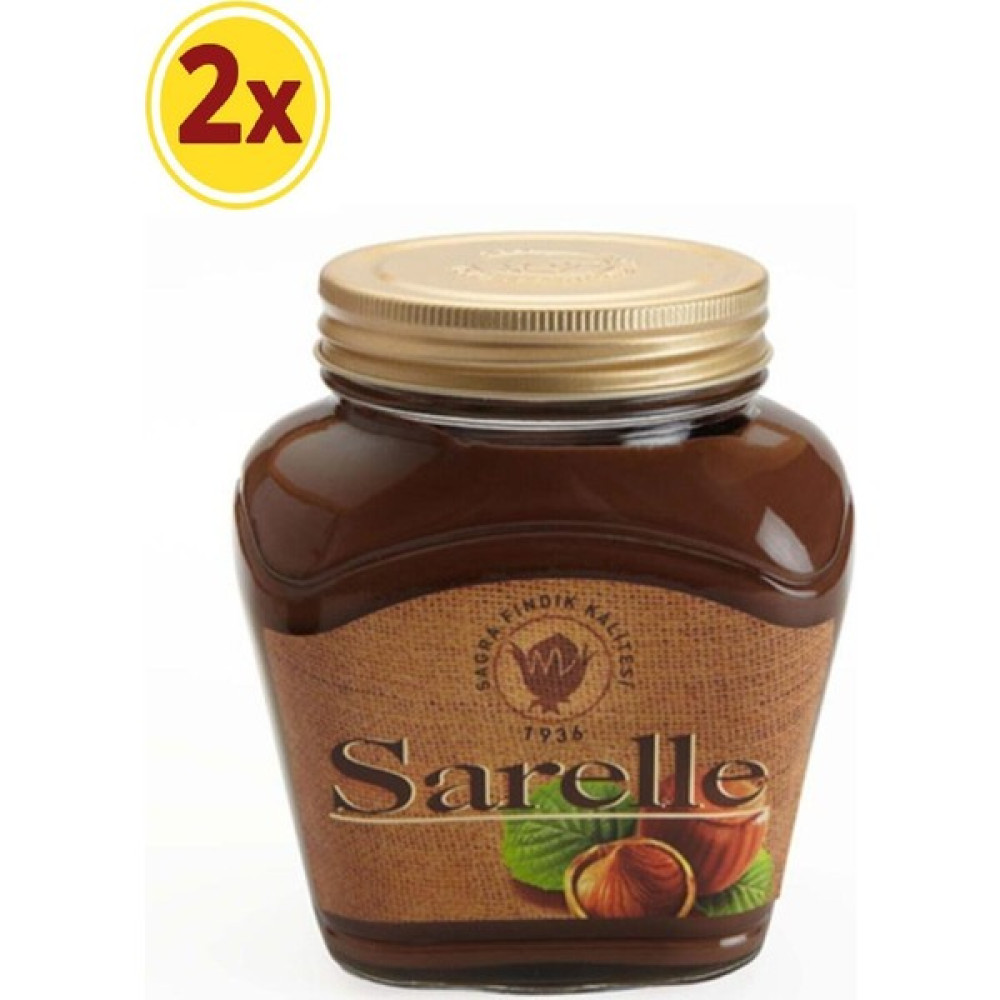 Sarelle Kakaolu Fındık Ezmesi Cam 350 gr x 2 Diğer Fiyatı
