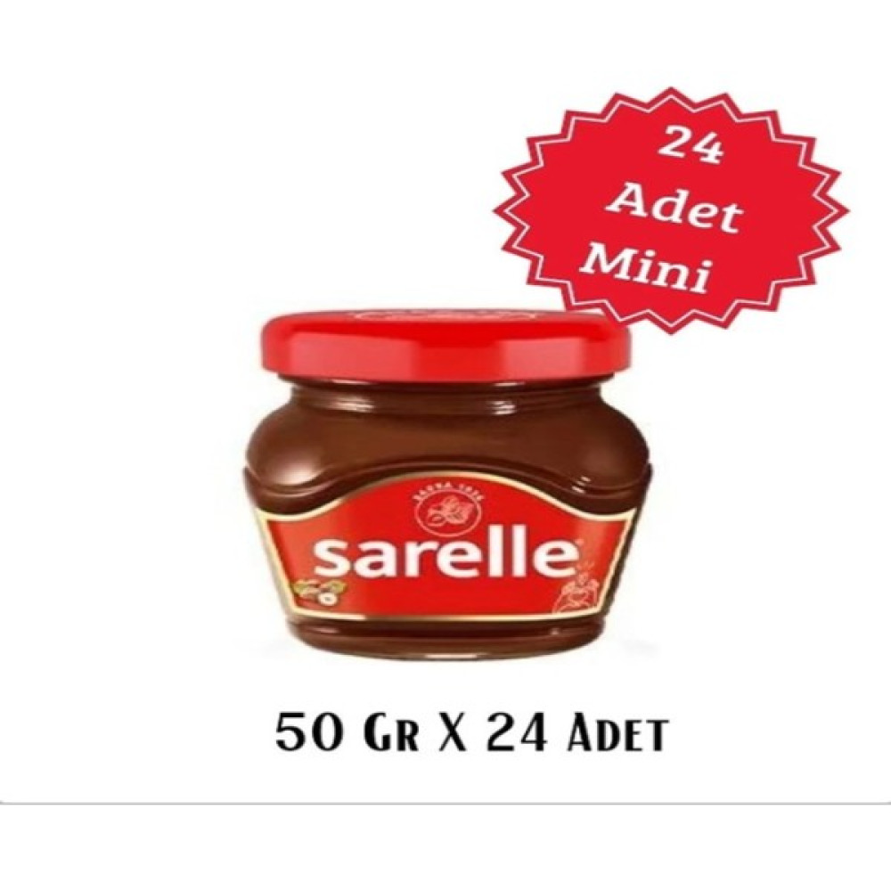Sarelle Mini Kakaolu Fındık Ezmesi 50 gr x 24 Adet Diğer Fiyatı