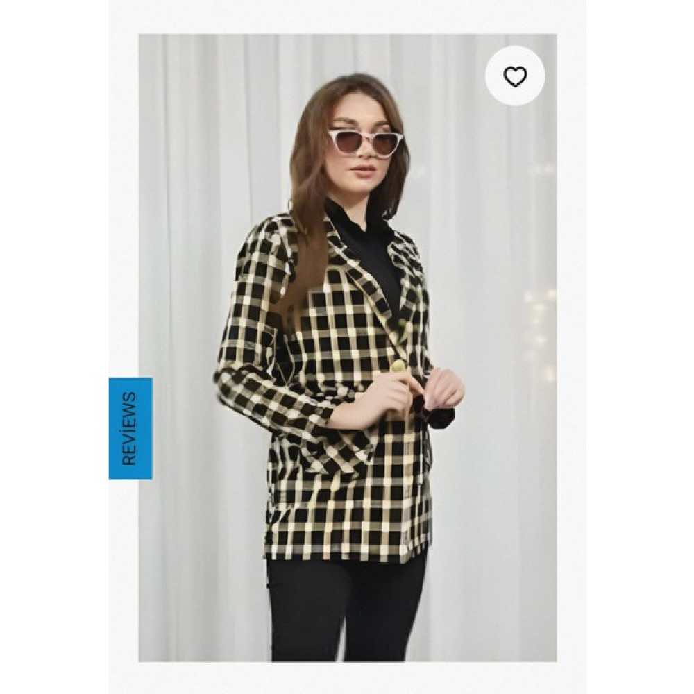 Sarem Moda Çift Cepli Ekose Ceket Bayan Ceket Fiyatı