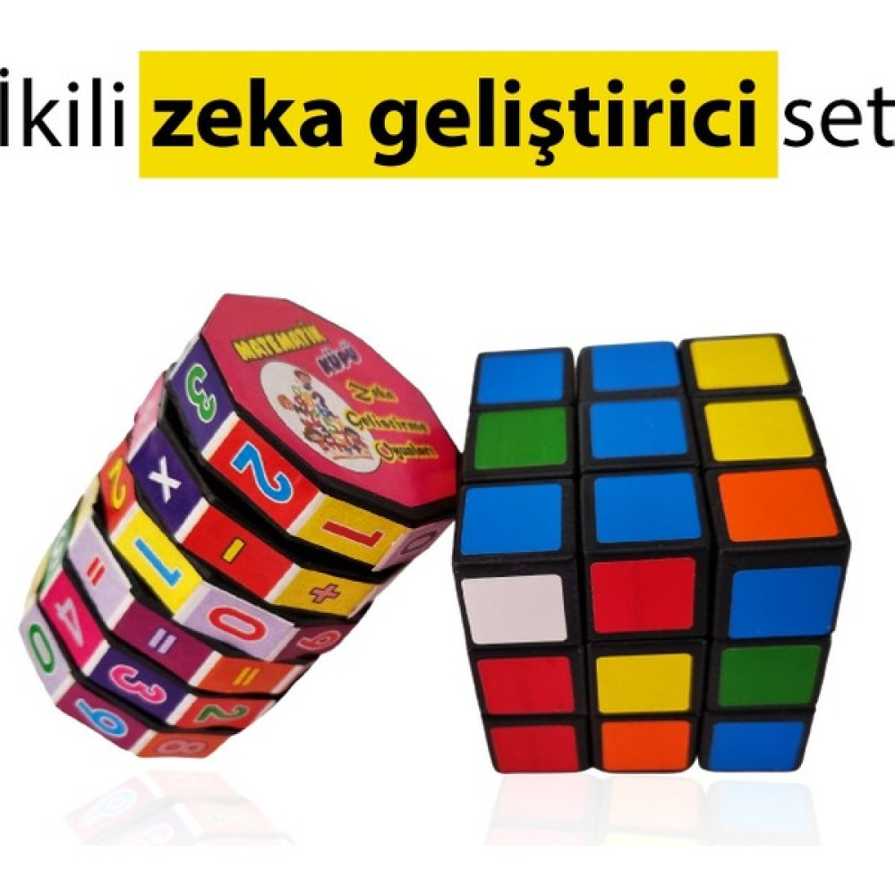 Saresena Zeka Geliştirici Set - 1 Adet Zeka Küpü - 1 Adet Matematik Zeka Geliştirici Sayılar 4 Işlem Zeka Küpü Eğitici Oyuncak Fiyatı